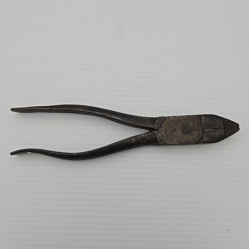 Vintage PS&W CO No. 30 Linesman's Pliers / Wire Cutters Tool. Made In USA